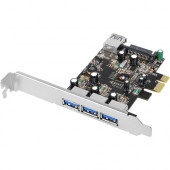 SIIG DP USB 3.0 4-Port PCIe i/e VL - PCI Express 2.0 - Plug-in Card - 4 USB Port(s) - 4 USB 3.0 Port(s) - PC JU-P40611-S2