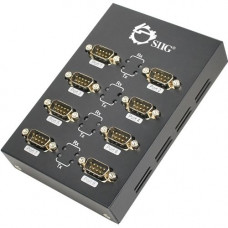 SIIG 8-Port USB to RS-232 Serial Adapter Hub - 1 Pack - External - USB - PC - 1 x Number of USB Ports - RoHS Compliance JU-SC0211-S1