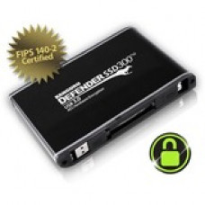 Kanguru Defender KDH3B-300F-8TS 8 TB FIPS 140-2 Certified, Portable Rugged Solid State Drive - 2.5" External - SATA (SATA/300) - Matte Black - TAA Compliant - USB 3.2 (Gen 1) - 256-bit Encryption Standard - 3 Year Warranty KDH3B-300F-8TS