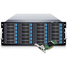 Sans Digital EliteSTOR ES424X12HP - 4U 24 Bay 12G SAS/SATA to 12G Expander with 12G PCIe 3.0 RAID 6 Controller - 24 x HDD Supported - 96 TB Supported HDD Capacity - 24 x SSD Supported - 12Gb/s SAS, Serial ATA/600 Controller - RAID Supported 0, 1, 3, 5, 6,