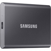 Samsung T7 MU-PC500T/AM 500 GB Portable Solid State Drive - External - PCI Express NVMe - Titan Gray - Gaming Console, Desktop PC, Smartphone, Tablet Device Supported - USB 3.2 (Gen 2) Type C - 1050 MB/s Maximum Read Transfer Rate - 256-bit Encryption Sta