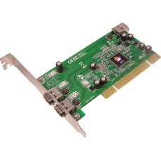 SIIG 3 Port 1394 PCI i/e Adapter - 2 x 6-pin IEEE 1394a FireWire External, 1 x 6-pin IEEE 1394a FireWire Internal - Plug-in Card - China RoHS, RoHS, TAA Compliance NN-440012-S8