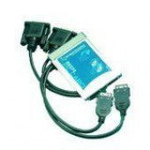 Brainboxes Dual Velocity RS-232 PCMCIA Adapter - 2 x 9-pin DB-9 Male RS-232 Serial - RoHS, WEEE Compliance PM-010-001