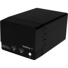 Startech.Com USB 3.0 Dual 3.5in SATA III Hard Drive RAID Enclosure with Fast Charge USB Hub & UASP - 2 x HDD Supported - Serial ATA/600 Controller0, 1, Concatenation, JBOD, 1, JBOD - 2 x Total Bays - 2 x 3.5" Bay - Desktop - RoHS Compliance S352B