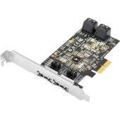 SIIG DP SATA 6Gb/s 4-Port Hybrid PCIe - Serial ATA/600 - PCI Express x2 - Plug-in Card - RAID Supported - 0, 1, 10 RAID Level - 6 Total SATA Port(s) - RoHS Compliance SC-SA0R11-S1