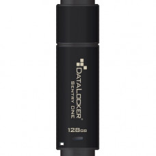 Datalocker Sentry ONE Encrypted Flash Drive - 128 GB - USB 3.1 - 256-bit AES - 5 Year Warranty - TAA Compliant SONE128