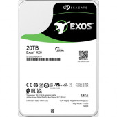 Seagate Exos X20 ST20000NM007D 20 TB Hard Drive - Internal - SATA (SATA/600) - Conventional Magnetic Recording (CMR) Method - Storage System, Video Surveillance System Device Supported - 7200rpm ST20000NM007D