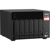 QNAP TS-673A-8G NAS Storage System - AMD Ryzen V1500B Quad-core (4 Core) 2.20 GHz - 6 x HDD Supported - 0 x HDD Installed - 6 x SSD Supported - 0 x SSD Installed - 8 GB RAM DDR4 SDRAM - Serial ATA/600 Controller - 6 x Total Bays - 6 x 2.5"/3.5" 