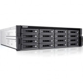 QNAP 16-bay High Performance Unified Storage with Built-in 10GbE - Intel Xeon Quad-core (4 Core) - 4 GB RAM DDR3 SDRAM - Serial ATA/600 Controller - RAID Supported 0, 1, 5, 6, 10, JBOD - 16 x Total Bays - 16 x 2.5"/3.5" Bay - 2 x Total Slot(s) -