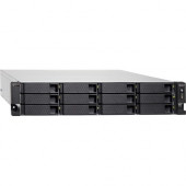 QNAP TS-h1283XU-RP-E2236-32G SAN/NAS Storage System - Intel Xeon E-2236 Hexa-core (6 Core) 3.40 GHz - 12 x HDD Supported - 0 x HDD Installed - 12 x SSD Supported - 0 x SSD Installed - 32 GB RAM DDR4 SDRAM - Serial ATA/600 Controller - 12 x Total Bays - 12