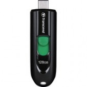 Transcend JetFlash 790C 128GB USB 3.2 (Gen 1) Type C Flash Drive - 128 GB - USB 3.2 (Gen 1) Type C - Black TS128GJF790C