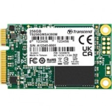 Transcend MSA380M 256 GB Solid State Drive - mSATA (MO-300A) Internal - SATA (SATA/600) - Server, Notebook, Tablet PC Device Supported - 2.6 DWPD - 3 Year Warranty TS256GMSA380M