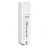 Transcend 64GB JetFlash 370 USB 2.0 Flash Drive - 64 GB - USB 2.0 - White - Lifetime Warranty TS64GJF370