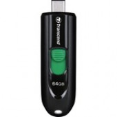 Transcend JetFlash 790C 64GB USB 3.2 (Gen 1) Type C Flash Drive - 64 GB - USB 3.2 (Gen 1) Type C - Black TS64GJF790C