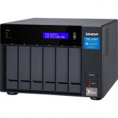 QNAP TVS-672XT-I3-8G SAN/NAS/DAS Storage System - Intel Core i3 i3-8100T Quad-core (4 Core) 3.10 GHz - 6 x HDD Supported - 6 x SSD Supported - 8 GB RAM DDR4 SDRAM - Serial ATA/600 Controller - RAID Supported 0, 1, 5, 6, 10, 50, JBOD - 6 x Total Bays - 6 x