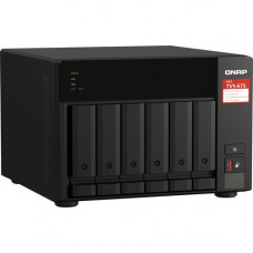 QNAP TVS-675 SAN/NAS Storage System - Zhaoxin KX-U6580 Octa-core (8 Core) 2.50 GHz - 6 x HDD Supported - 6 x SSD Supported - 8 GB RAM DDR4 SDRAM - Serial ATA/600 Controller - RAID Supported 0, 1, 5, 6, 10, 50, 60, JBOD - 6 x Total Bays - 6 x 2.5"/3.5