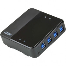 ATEN US3344 4 x 4 USB 3.2 Gen1 Peripheral Sharing Switch - USB 3.2 Gen 1 (3.1 Gen 1) Type-B - 8 USB Port(s) - PC, Mac, Linux US3344