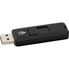 V7 8GB USB 2.0 Flash Drive - 8 GB - USB 2.0 - Black VF28GAR-3N