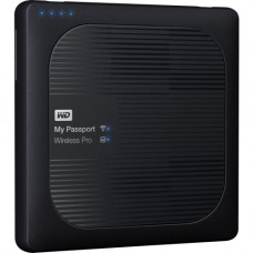 Western Digital WD 2TB My Passport Wireless Pro Portable External Hard Drive - WiFi AC, SD, USB 3.0 - Wireless LAN - 256 MB Buffer - Black WDBP2P0020BBK-NESN