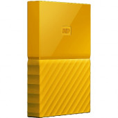 Western Digital WD My Passport WDBS4B0020BYL-WESN 2 TB Portable Hard Drive - External - Yellow - USB 3.0 - 256-bit Encryption Standard - 3 Year Warranty WDBS4B0020BYL-WESN