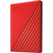 Western Digital WD My Passport WDBYVG0020BRD-WESN 2 TB Portable Hard Drive - External - Red - USB 3.0 - 256-bit Encryption Standard - 3 Year Warranty WDBYVG0020BRD-WESN