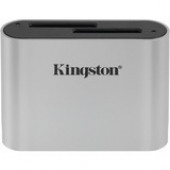 Kingston USB3.2 Gen1 Workflow Dual-Slot SDHC/SDXC UHS-II Card Reader - SDHC, SDXC - USB 3.2 (Gen 1) Type CExternal WFS-SD