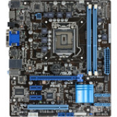 Asus REV 3.0 Desktop Motherboard - Intel H61(B3) Express Chipset - Socket H2 LGA-1155 - Micro ATX - 1 x Processor Support - 16 GB DDR3 SDRAM Maximum RAM - 1.07 GHz) Memory Speed Supported - 2 x Memory Slots - Serial ATA/300 - CPU Dependent Video - HDMI - 