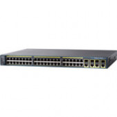 Cisco Catalyst C2960G-48TC Managed Ethernet Switch - 44 x 10/100/1000Base-T, 4 x 10/100/1000Base-T WS-C2960G-48TC-L