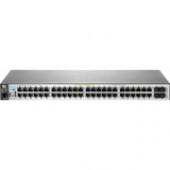 HP 2530-48G-PoE+ Switch - 48 Ports - Manageable - 4 x Expansion Slots - 10/100/1000Base-T - Uplink Port - Twisted Pair - Gigabit Ethernet - 4 x SFP Slots - 2 Layer Supported - Power Supply - 1U High - Rack-mountable, Wall Mountable, Desktop J9772A
