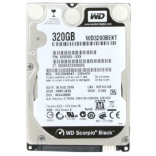 WESTERN DIGITAL Scorpio Black 320gb 7200rpm Sata-ii 7pin 16mb Buffer 2.5inch Notebook Drives With Shock Guard WD3200BEKT